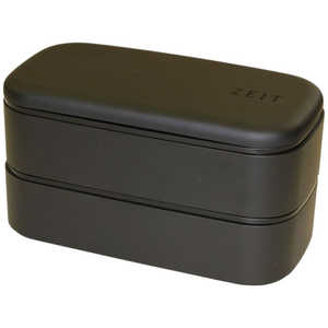ミタニ ZEIT 抗菌二段ランチBOX BK C176025 ミタニ ZEIT 抗菌二段ランチBOX BK C176025