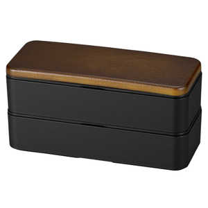 ミタニ 木目スクウェア弁当 ミース 600ml 弁当箱 ブラック MIES ミタニ 木目スクウェア弁当 ミース 600ml 弁当箱 ブラック MIES