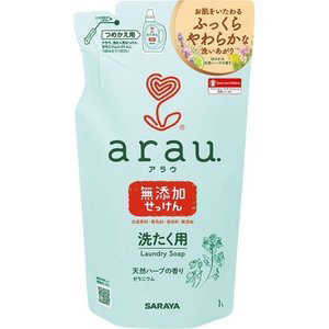 サラヤ arau洗濯用せっけんゼラニウム 替え 1L アラウ 