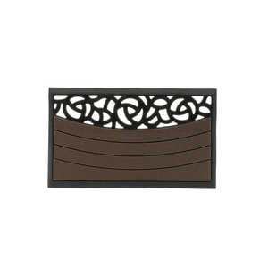 リッチェル 玄関スクエアマットS ローズ柄 ブラウン 039306 リッチェル 玄関スクエアマットS ローズ柄 ブラウン 039306