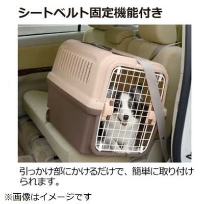 リッチェル キャンピングキャリー L(ダークブラウン)[中型犬用