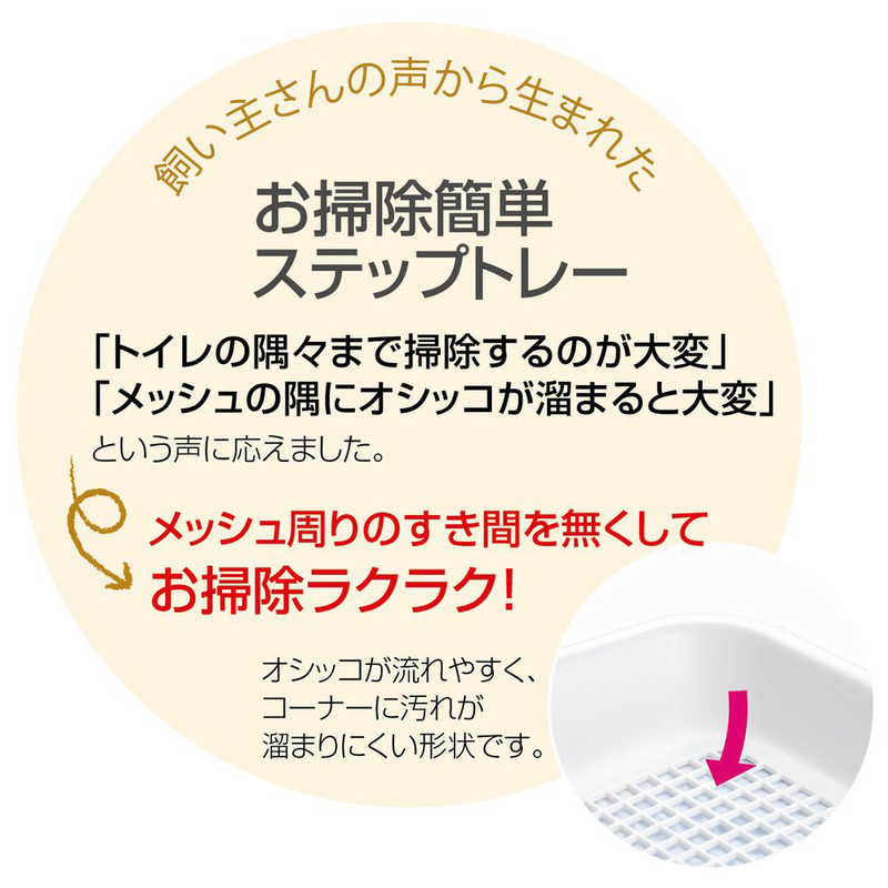 リッチェル リッチェル お掃除簡単ステップトレーレギュラー  