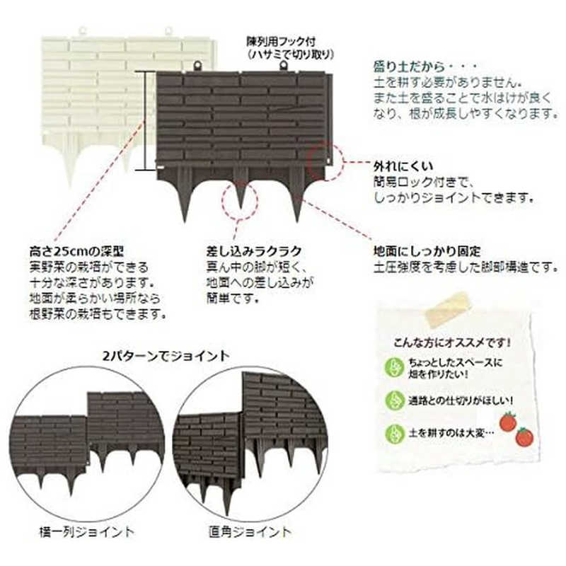 リッチェル リッチェル 深型土留め石積み調 45型 アイボリー フカガタドドメメイシツミチョウ45 フカガタドドメメイシツミチョウ45