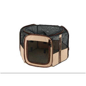 リッチェル たためるペットサークル 75-75(ブラウン)[超小型犬・猫用]
