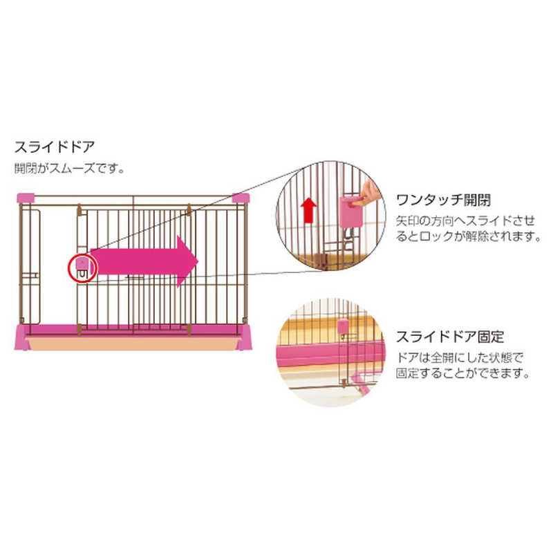 リッチェル リッチェル ペット用 お掃除 簡単サークル ブラウン (150cm×80cm)  
