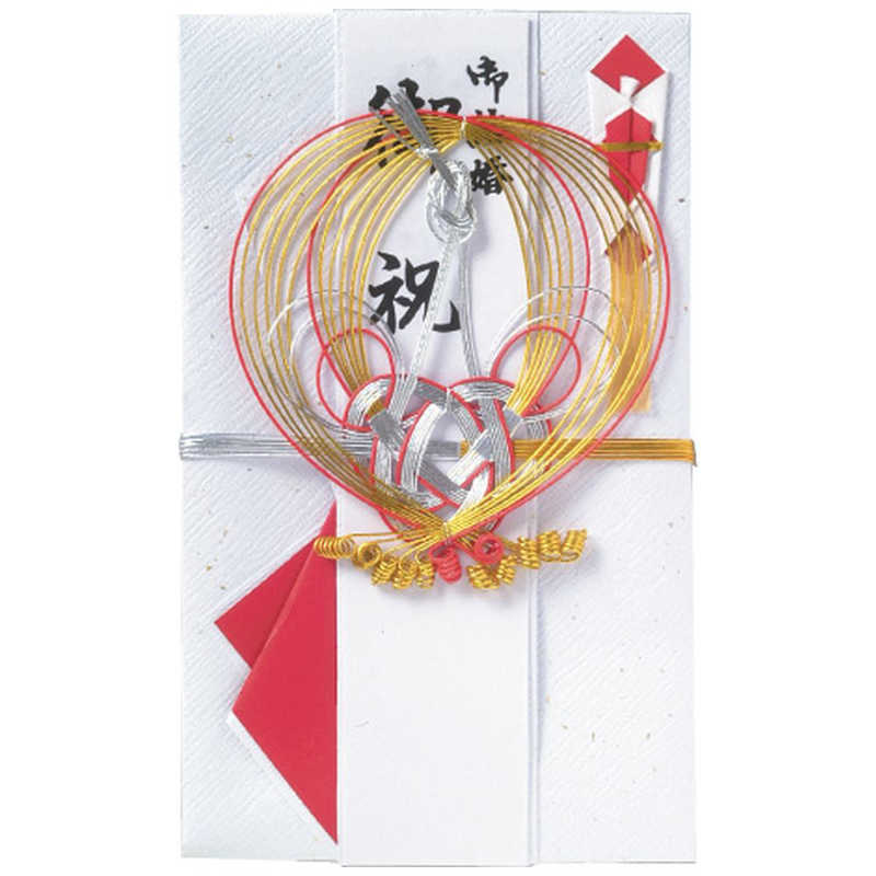 スズキ紙工 スズキ紙工 祝金封 持中金振丸鶴 赤 ｽ0760 ｽ0760