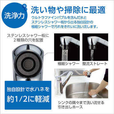 三栄水栓 SANEI ファインバブル機能付きシングル混合栓