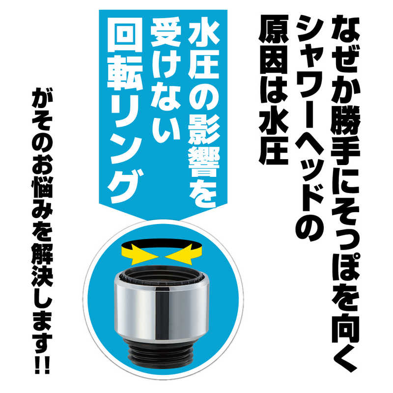 三栄水栓 三栄水栓 スムーズ回転シャワーアダプター PT250-52 PT250-52