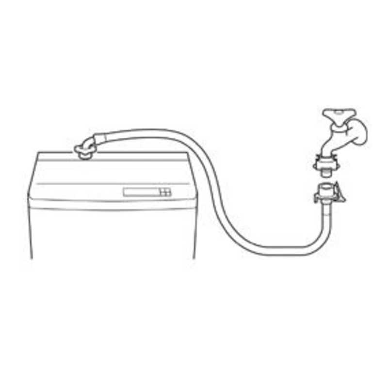 三栄水栓 三栄水栓 自動洗濯機給水ホース(5m) PT17‐1‐5 PT17‐1‐5