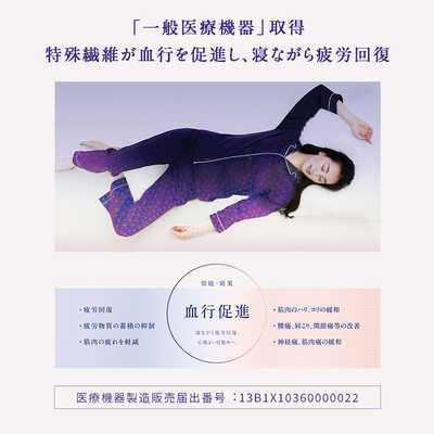 MTG リカバリー　パジャマ　M ニューピース 疲労回復 リカバリーウェア】ニューピース リカバリーパジャマ