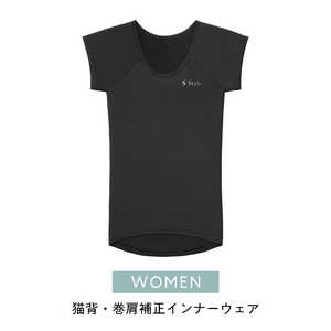 MTG 姿勢サポートギア Style BX Innerwear(Scoop Neck Short Sleeve)S スタイル ビーエックス インナーウェア(Uネック半袖)S ブラック YSBS03AS MTG 姿勢サポートギア Style BX Innerwear(Scoop Neck Short Sleeve)S スタイル ビーエックス インナーウェア(Uネック半袖)S ブラック YSBS03AS