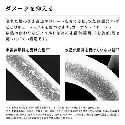 MTG リファ フィンガーアイロンST6 ReFa FINGER IRON ST6 6mm 160