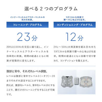シックスパッド メディカルコア(Medical Core） 腰・体幹の筋肉