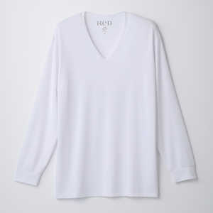 MTG ReD バイタルテック Vネックインナー長袖 LL ReD(レッド) ホワイト VW-BA-W20D-LL
