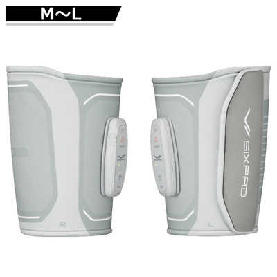 MTGメーカ純正品のシックスパッド レッグベルト の2個セット MTG シックスパッド レッグベルト2(M-Lサイズ) グレー SE-DE-14B-L の