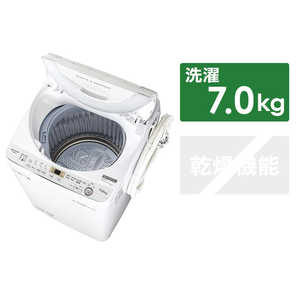 シャープ　SHARP 全自動洗濯機 ホワイト系 ES-GE7C-W