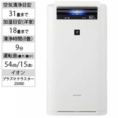 シャープ SHARP 加湿空気清浄機 ホワイト系 KI-JS70-W の通販 