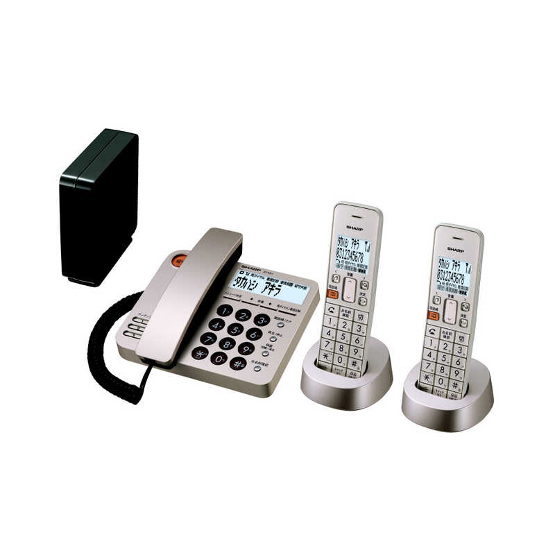 シャープ　SHARP シャープ　SHARP 電話機 [子機2台/コードレス] シャンパンゴールド JD-XG1CW-N シャンパンゴｰルド JD-XG1CW-N シャンパンゴｰルド