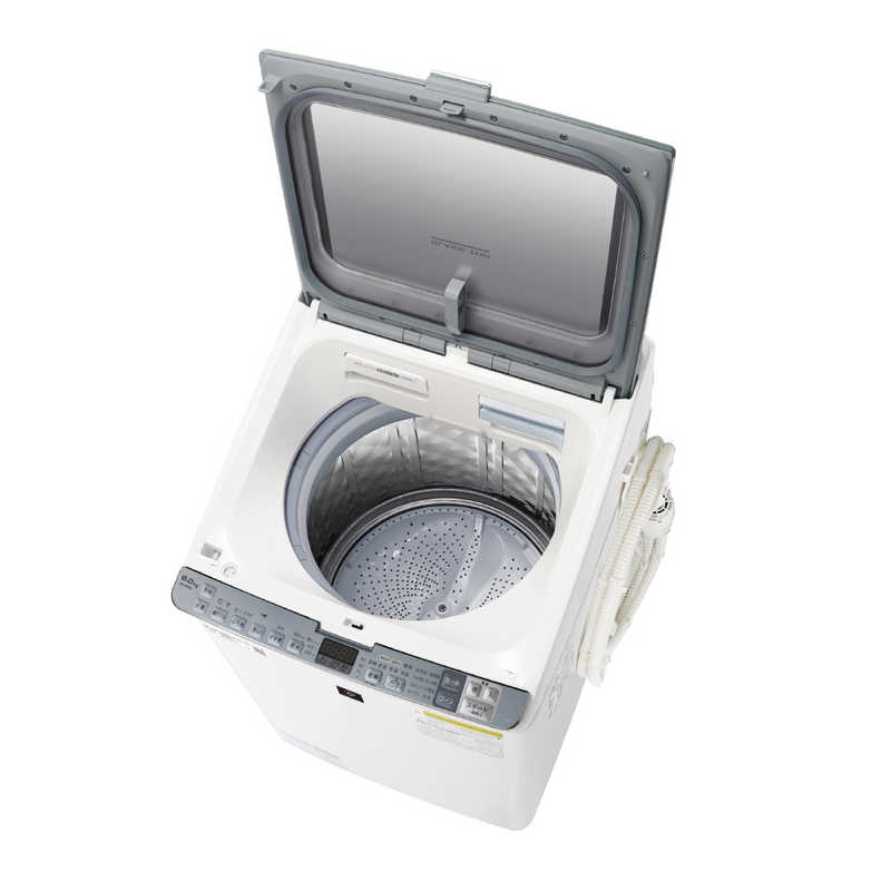 シャープ　SHARP シャープ　SHARP 縦型洗濯乾燥機 洗濯8.0kg 乾燥4.5kg ヒーター乾燥(排気タイプ)  ES-PX8D-S シルバー系 ES-PX8D-S シルバー系
