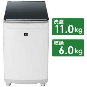 シャープ　SHARP 縦型洗濯乾燥機 洗濯11.0kg 乾燥6.0kg ヒーター乾燥(排気タイプ)  ES-PW11D-S シルバー系