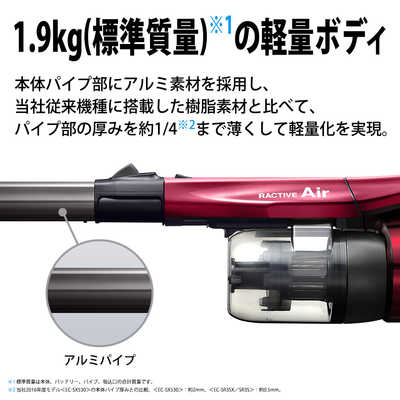 希少 赤 美品 動作保証品 掃除機 本体 シャープ EC-SR3S-P 中古
