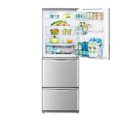 シャープ SHARP 冷蔵庫 3ドア どっちもドア(両開き) 350L SJ-W352E-S シルバー