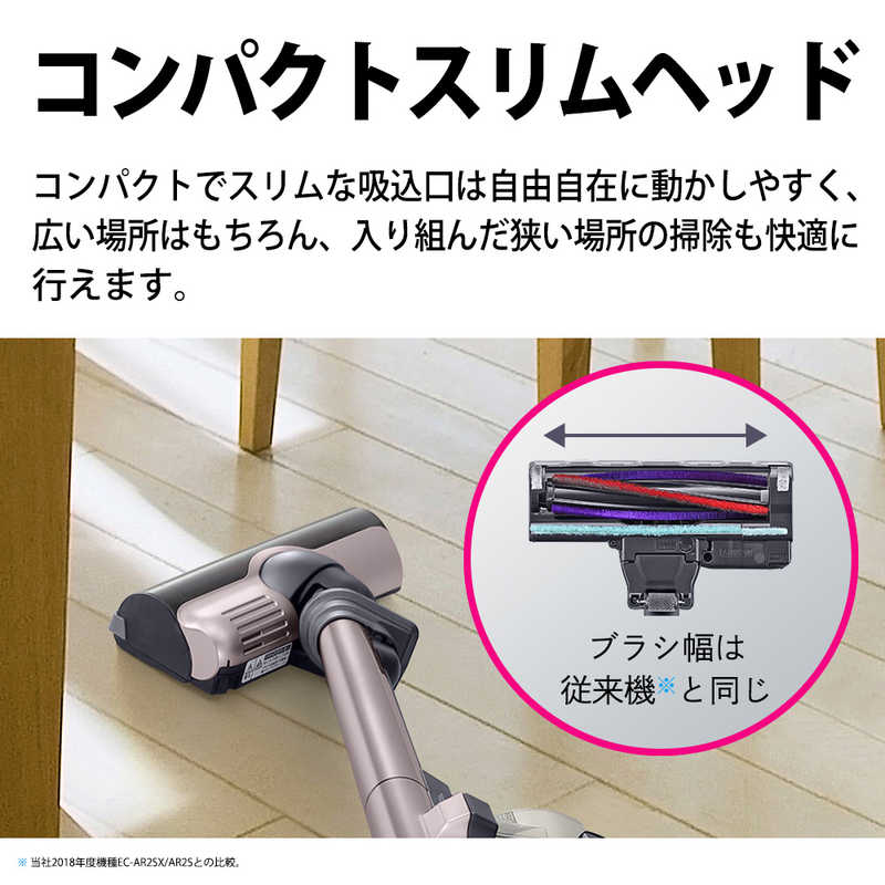 シャープ　SHARP シャープ　SHARP 掃除機 コードレス スティッククリーナー RACTIVE Air ラクティブ エア ピンクゴールド [ サイクロン式 ] EC-VR3S-N EC-VR3S-N