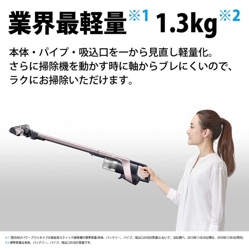 シャープ　SHARP シャープ　SHARP 掃除機 コードレス スティッククリーナー RACTIVE Air ラクティブ エア ピンクゴールド [ サイクロン式 ] EC-VR3S-N EC-VR3S-N