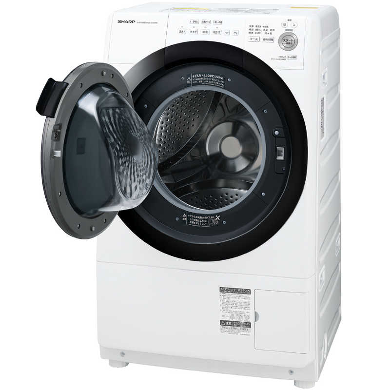 シャープ　SHARP シャープ　SHARP ドラム式洗濯乾燥機 洗濯7.0kg 乾燥3.5kg ヒーター乾燥(水冷･除湿タイプ) (左開き) ES-S7E-WL ホワイト系 ES-S7E-WL ホワイト系
