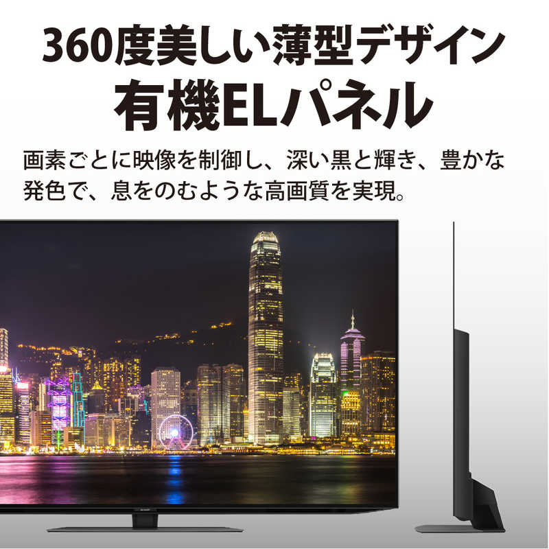 シャープ　SHARP シャープ　SHARP 55V型 4K対応有機ELテレビ [4Kチューナー内蔵/YouTube対応] 4T-C55CQ1 4T-C55CQ1