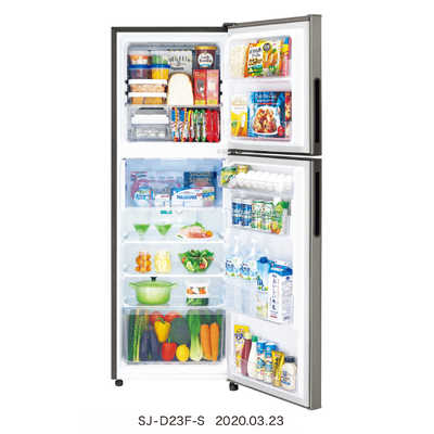 シャープ SHARP 2ドア冷蔵庫(右開きタイプ/225L) SJ-D23F-S