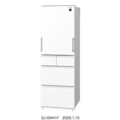 シャープ SHARP 5ドア冷蔵庫 [左右開きタイプ/412L] SJ-GW41F-W 