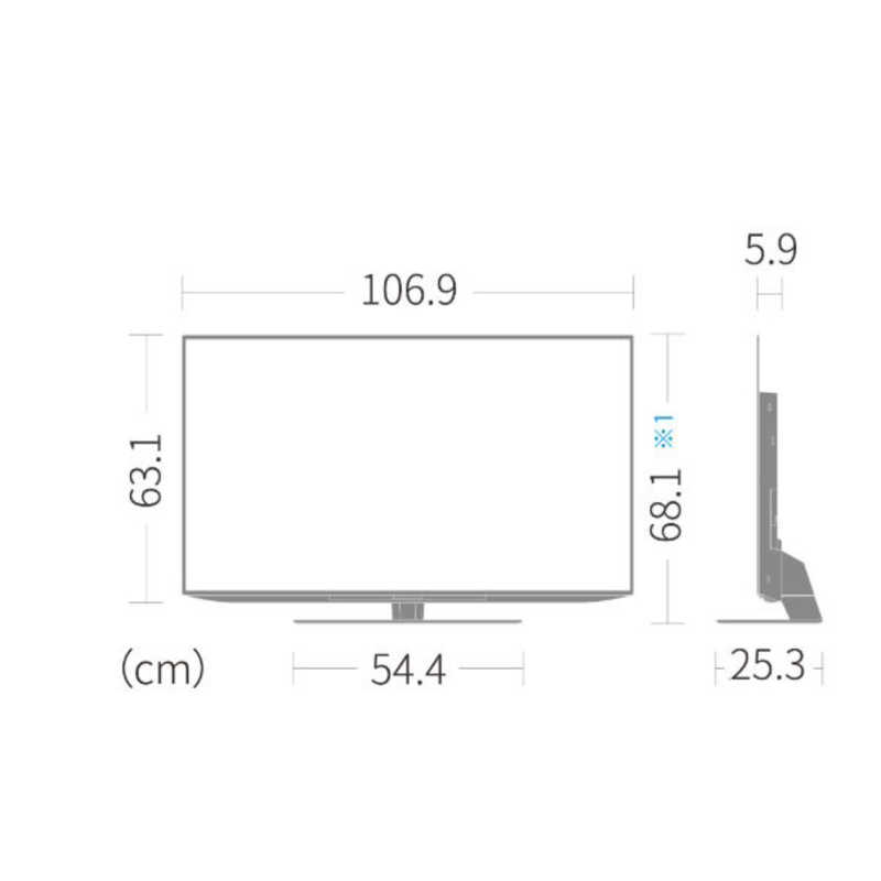 シャープ　SHARP シャープ　SHARP 有機ELテレビ AQUOS アクオス 48V型 4K対応 BS・CS 4Kチューナー内蔵 YouTube対応 4T-C48CQ1　 4T-C48CQ1　