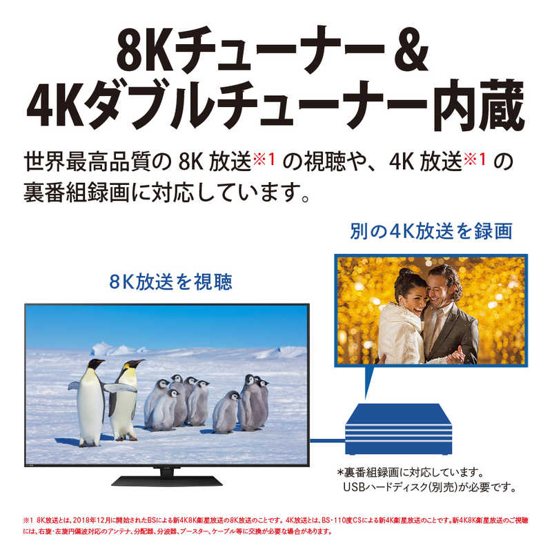 シャープ　SHARP シャープ　SHARP 液晶テレビ AQUOS アクオス 70V型 8K対応 BS 8Kチューナー内蔵 YouTube対応 8T-C70DW1　 8T-C70DW1　
