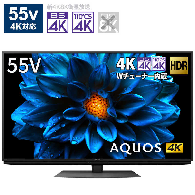 シャープ　SHARP シャープ　SHARP AQUOS (アクオス) 液晶テレビ 55V型 4Kチューナー内蔵 4T-C55DN1　 4T-C55DN1　