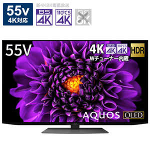 シャープ　SHARP 有機ELテレビ AQUOS アクオス 55V型 4K対応 BS・CS 4Kチューナー内蔵 YouTube対応 4T-C55DS1　