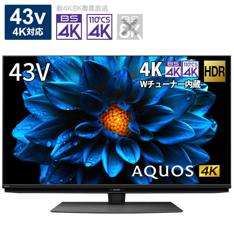 シャープ　SHARP シャープ　SHARP AQUOS (アクオス) 液晶テレビ 43V型 4Kチューナー内蔵 4T-C43DN2 4T-C43DN2