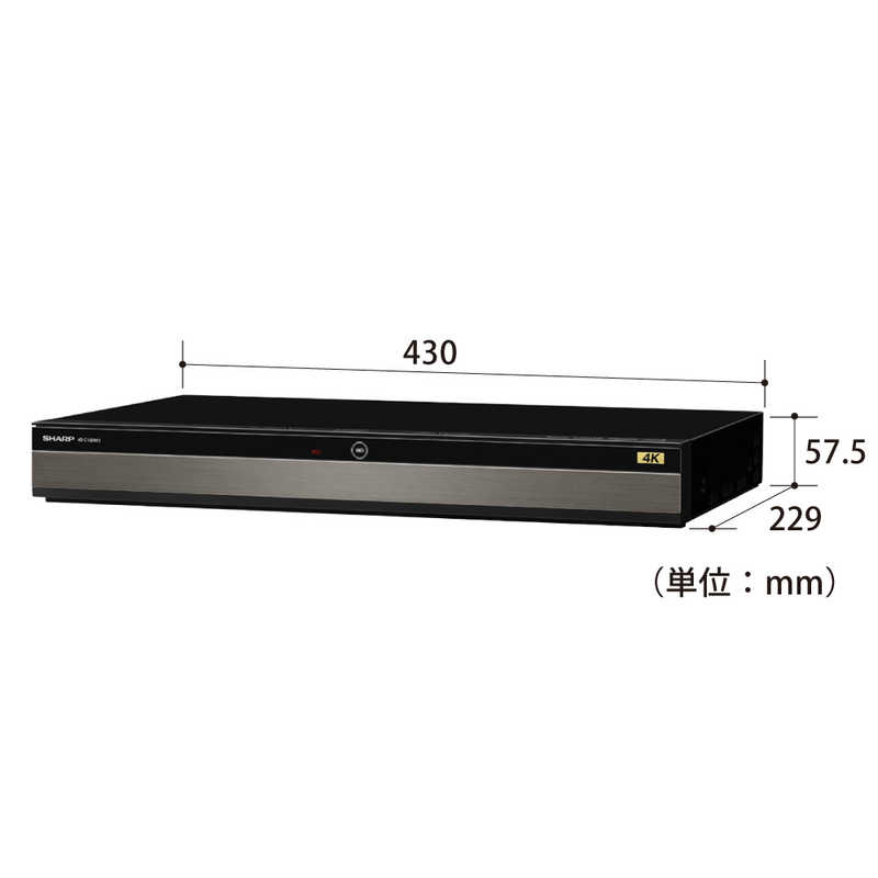 シャープ　SHARP シャープ　SHARP ブルーレイレコーダー AQUOS(アクオス) 4TB 3番組同時録画 (4K放送2番組同時録画) 4Kチューナー内蔵 4B-C40DT3 4B-C40DT3