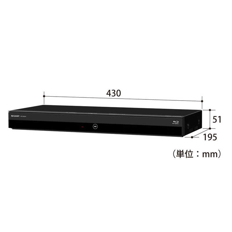 シャープ SHARP ブルーレイレコーダー AQUOS(アクオス）3TB 2番組同時 