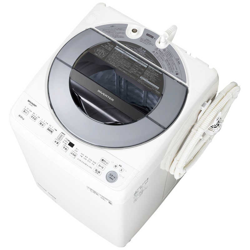 シャープ　SHARP シャープ　SHARP 全自動洗濯機 洗濯8.0kg ES-GV8F-S シルバー系 ES-GV8F-S シルバー系