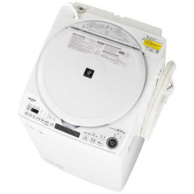 SHARP - シャープ縦型乾燥洗濯機  ES-TX8F-W 洗濯8.0kg /乾燥4.5kg シャープ SHARP 縦型乾燥洗濯機 洗濯8.0kg 乾燥4.5kg ヒータ乾燥