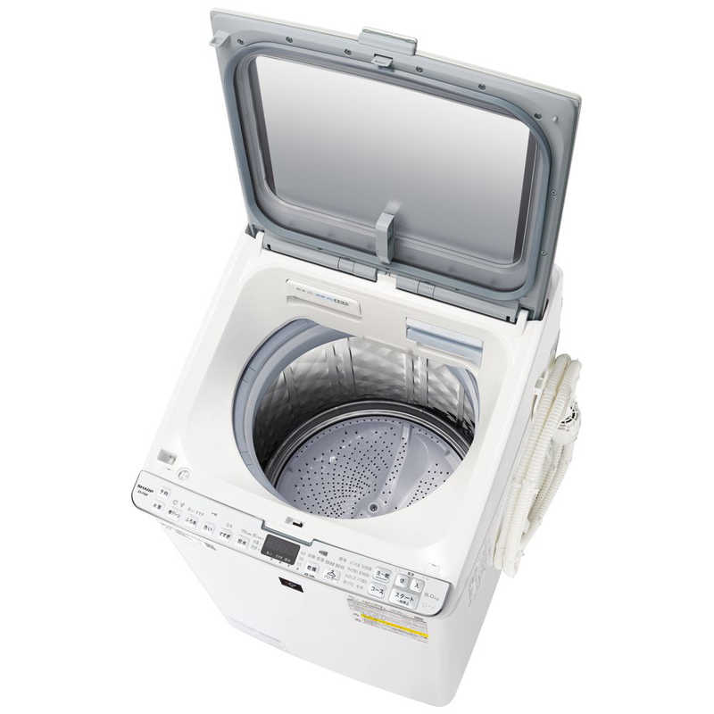 シャープ　SHARP シャープ　SHARP 縦型乾燥洗濯機 洗濯8.0kg 乾燥4.5kg ヒータ乾燥 ES-PX8F-W ホワイト系 ES-PX8F-W ホワイト系
