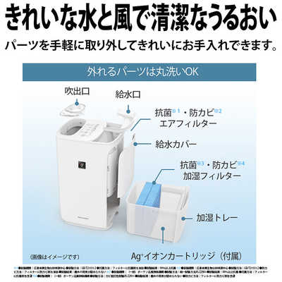 シャープ SHARP ハイブリッド式加湿器 プラズマクラスター搭載 ...