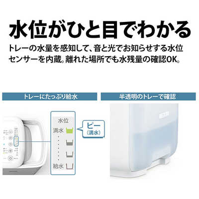 シャープ SHARP ハイブリッド式加湿器 プラズマクラスター搭載