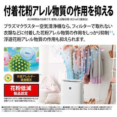 シャープ SHARP 加湿空気清浄機 プラズマクラスター25000 グレー系