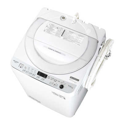 シャープ SHARP 全自動洗濯機 洗濯7.0kg ES-GE7F-W ホワイト系 の通販 