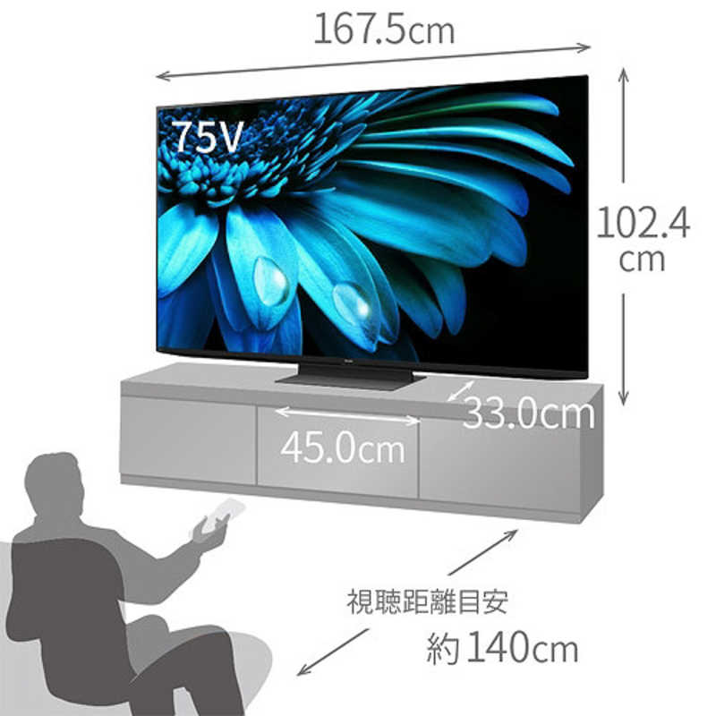 シャープ　SHARP シャープ　SHARP AQUOS(アクオス) 液晶テレビ 75V型 4Kチューナー内蔵 4T-C75EL1 4T-C75EL1