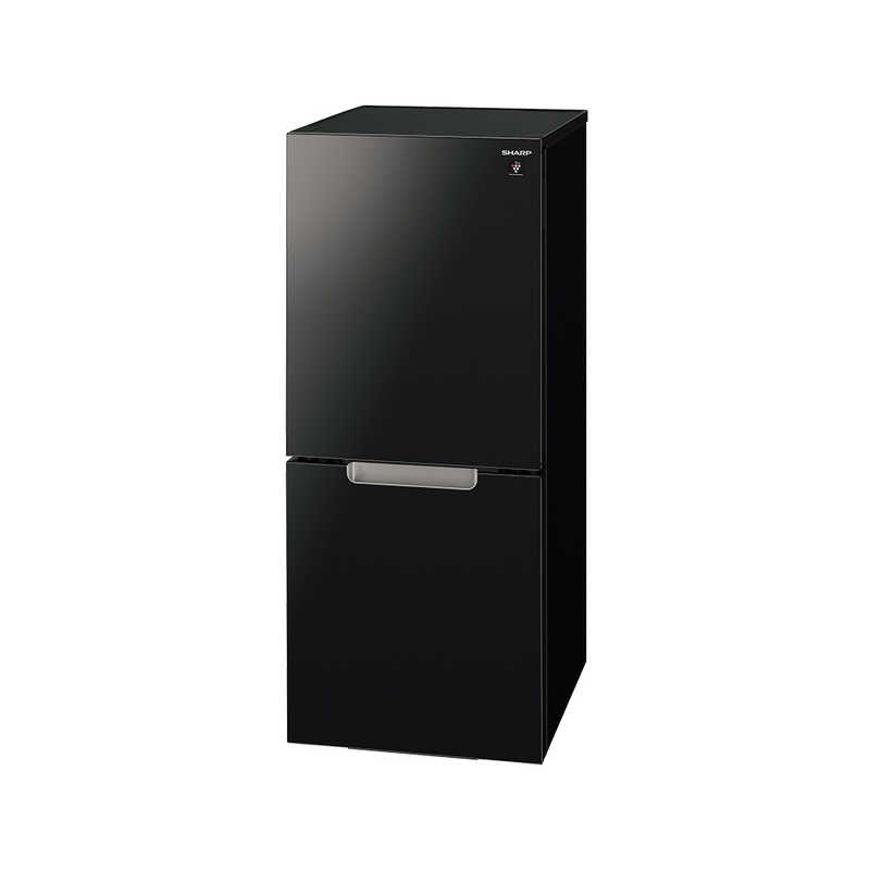 シャープ　SHARP 冷蔵庫 2ドア つけかえどっちもドア 152L SJ-GD15H-B ピュアブラック