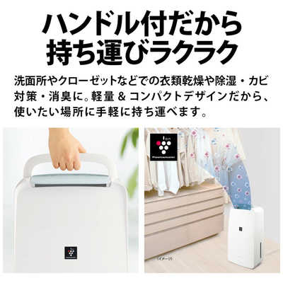 シャープ SHARP 衣類乾燥除湿機 コンプレッサー方式 プラズマ