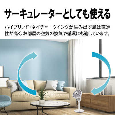 シャープ SHARP リモコン付リビング扇風機 ホワイト系 [DCモータ搭載